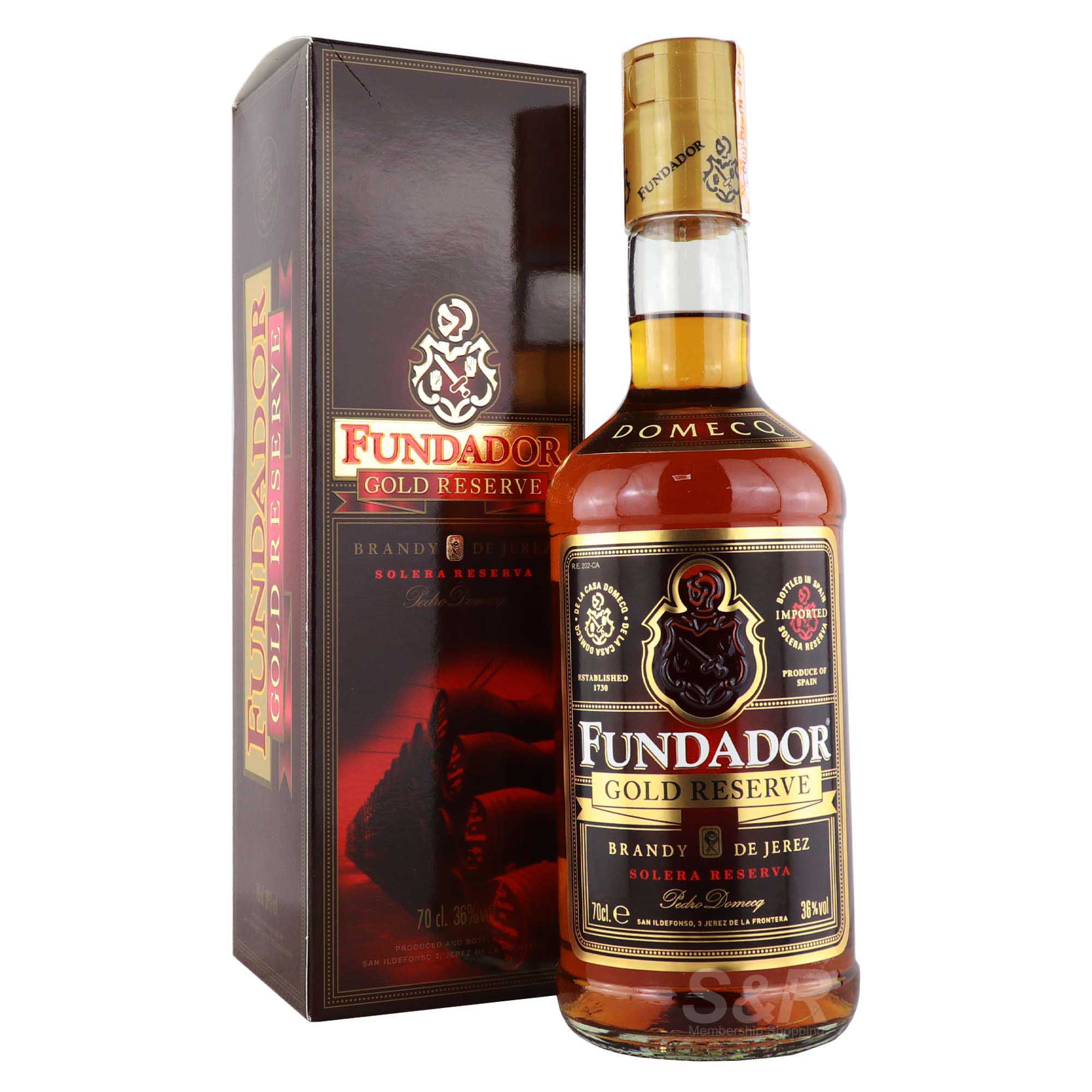 Fundador Gold Reserve Brandy Solera 700mL Fundador Gold Reserve Brandy Solera 700mL